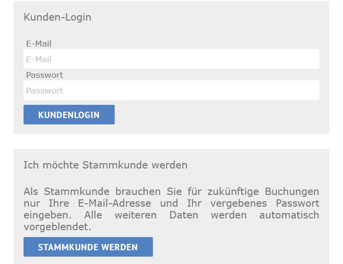 PARKmax® - Stammkunden-Login